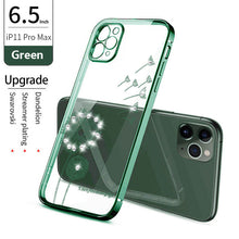 Load image into Gallery viewer, 2021 Dandelion Diamonds Electroplating Case For iPhone 12 Pro Max Mini 11 XS XR 7 8 Plus SE 2020 Cover pphonecover
