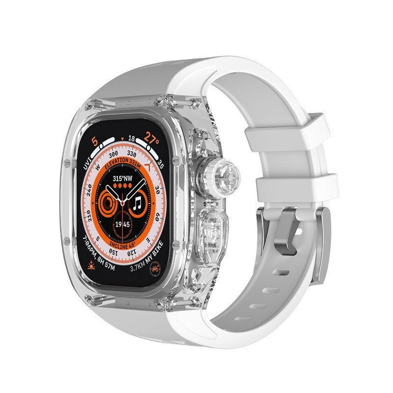 Luxury Transparent Case Strap For Apple Watch Ultra 49mm