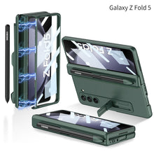 Load image into Gallery viewer, Samsung Galaxy Z Fold5 Case Full Coverage Case with Tempered Glass Protector and Pen Tray Holder
