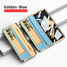 Load image into Gallery viewer, Hinge Plain Leather Folding Case Suitable For Samsung Galaxy Z Fold3/4/5
