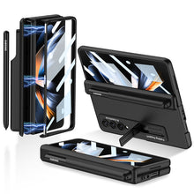 Load image into Gallery viewer, Magnetic Hinge Stand Back Tempered Glass Screen Protector All-included Cover With Pen Slot For Samsung Galaxy Z Fold4 5G pphonecover
