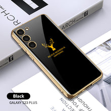 Load image into Gallery viewer, Luxury Plating Anti-knock Protection Tempered Glass Case For Samsung Galaxy S21 S22 S23 Plus Ultra pphonecover
