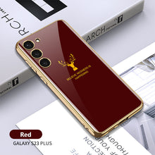 Load image into Gallery viewer, Luxury Plating Anti-knock Protection Tempered Glass Case For Samsung Galaxy S21 S22 S23 Plus Ultra pphonecover
