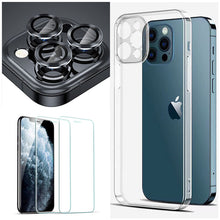 Load image into Gallery viewer, 2022 Transparent Silicone Case With Camera Lens &amp; Screen Protector For iPhone pphonecover
