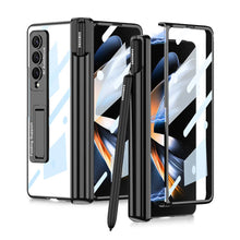 Load image into Gallery viewer, Samsung Galaxy Z Fold4 Fold3 | Magnetic Hinge Bracket Pen Holder Folding Shell Anti-Peep Integration Case pphonecover
