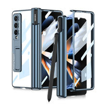 Load image into Gallery viewer, Samsung Galaxy Z Fold4 Fold3 | Magnetic Hinge Bracket Pen Holder Folding Shell Anti-Peep Integration Case pphonecover
