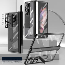 Load image into Gallery viewer, Magnetic Hinge Case For Samsung Galaxy Z Fold4 5G Luxury Transparent Case For Samsung Z Fold4 pphonecover
