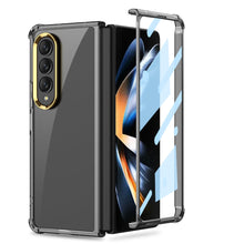 Load image into Gallery viewer, Airbag Bumper With Glass Frame Cover For Samsung Galaxy Z Fold 4 Case Shockproof Clear Soft Edge Case For Galaxy Z Fold4 5G pphonecover
