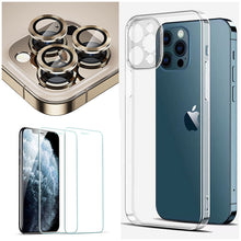 Load image into Gallery viewer, 2022 Transparent Silicone Case With Camera Lens &amp; Screen Protector For iPhone pphonecover
