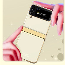 Load image into Gallery viewer, Hinge Case for Samsung Galaxy Z Flip 4 5G Case Full Protection Plating Transparent pphonecover
