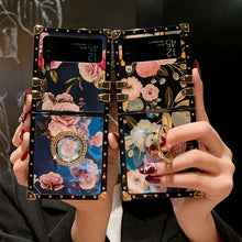 Load image into Gallery viewer, Stylish French Style Flower Ring Phone Case for Samsung Galaxy Z Flip4 Flip3 5G pphonecover
