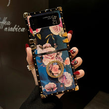 Load image into Gallery viewer, Stylish French Style Flower Ring Phone Case for Samsung Galaxy Z Flip4 Flip3 5G pphonecover

