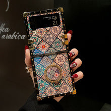 Load image into Gallery viewer, Retro Boho Style Ring Case With Lanyard for Samsung Galaxy Z Flip3 Flip4 5G pphonecover
