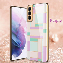 Load image into Gallery viewer, 2021 Luxury Plating Pattern Camera All-inclusive Electroplating Process Case For Samsung S21 S21 Plus S21 Ultra pphonecover
