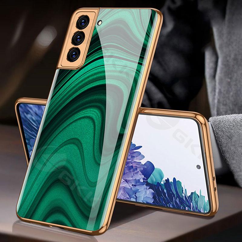 2021 Fashion Plating Pattern Camera All-inclusive Electroplating Process Case For Samsung S21 S21 Plus S21 Ultra pphonecover