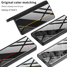 Load image into Gallery viewer, Samsung Z Fold5 Painted Plain Leather Business Protective Phone Case

