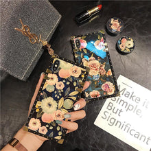 Load image into Gallery viewer, Stylish French Style Flower Popsocket Huawei Samsung iPhone Case pphonecover
