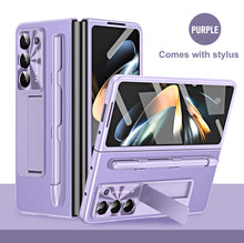 Load image into Gallery viewer, Non-slip Galaxy Z Fold5 Case with Front Screen Protector &amp; Kick-Stand &amp; Pen Slot and Stylus
