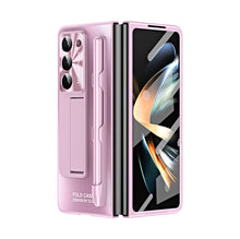 Load image into Gallery viewer, Ultra-thin Electroplated Galaxy Z Fold5 Case with Front Screen Protector Pen Slot Free Stylus &amp; Kick-stand
