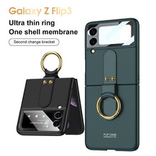 Load image into Gallery viewer, Original Back Screen Glass Matte Hard Cover With Finger-Ring For Samsung Z Flip3 5G pphonecover
