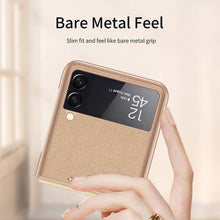 Load image into Gallery viewer, Original Leather Texture Card Package Hard Case For Samsung Galaxy Z Flip 3 5G pphonecover
