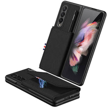Load image into Gallery viewer, Leather Card Bag Wallet Pen Clasp All-included Cover For Samsung Z Fold 3 5G pphonecover
