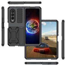 Load image into Gallery viewer, Samsung Galaxy Z Fold4 5G Case Aluminum Alloy Metal Heavy Duty Protection Stand Back Cover for Samsung Z Fold4 Capa pphonecover
