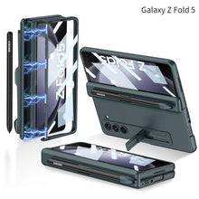 Load image into Gallery viewer, Samsung Galaxy Z Fold5 Case Full Coverage Case with Tempered Glass Protector and Pen Tray Holder
