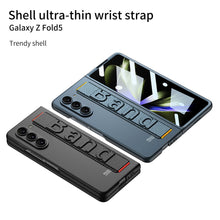 Load image into Gallery viewer, Ultra-Slim Samsung Galaxy Z Fold 5 Case with Front Screen Tempered Glass Protector &amp; Wrist Band
