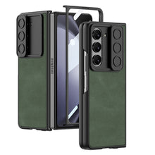 Load image into Gallery viewer, Ultra-thin Samsung Galaxy Z Fold5 Full Inclusive Leather Case with Film &amp; Sliding Window Shell
