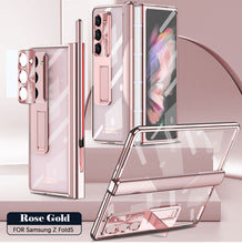 Load image into Gallery viewer, Magnetic Hinge Plating Case For Galaxy Z Fold5 with Double Hinge Protector
