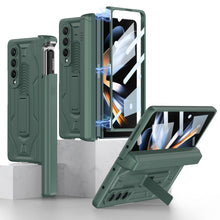 Load image into Gallery viewer, Magnetic Galaxy Z Fold4 5G Cover Folding Armor Case With Film &amp; Slide Pen Slot and Kickstand pphonecover
